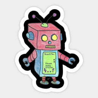 Robot Vending Machine Sticker